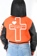 Kingdom Letterman Cropped
(Non-Quilted Lining)