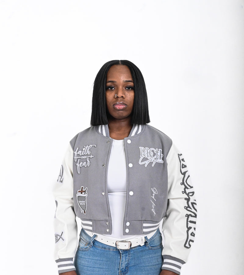 Kingdom Letterman Cropped
(Non-Quilted Lining)