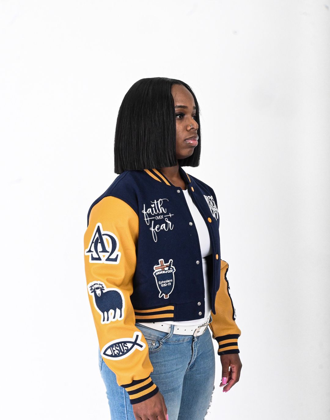 Kingdom Letterman Cropped
(Non-Quilted Lining)